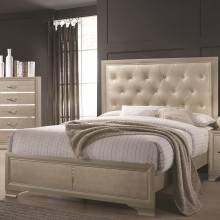 Beaumont Upholstered King Bed with Button Tufting